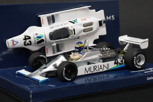 1:43 MINICHAMPS 400800043 Williams Ford FW07 D.Wilson British GP 1980 #43 D.Wilson