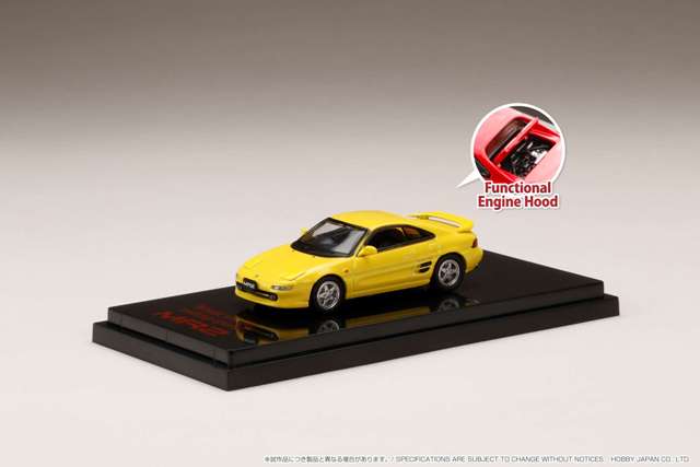 HJ641045CY Hobby JAPAN 1:64 Toyota MR2 SW20 GT-S custom ver. Super Bright Yellow