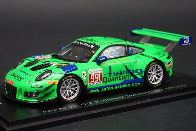 1:43 SPARK SB218 Porsche 911 GT3 R-Herberth Motorsport 24h SPA 2018 #991 model car