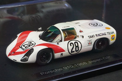 1:43 EBBRO 44791 Porsche 910 Japan GP Tetsu Ikuzawa 1968 #28 model car