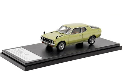 HS362GR Hi-Story 1:43 Nissan Cherry F-2 1400 Coupe GX (1974) Olive Green Metallic