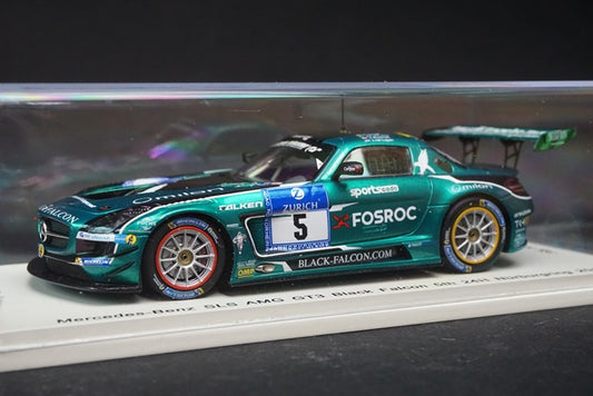 1:43 SPARK SG188 Mercedes Benz SLS AMG GT3 Black Falcon Nurburgring 24h 2015 #5