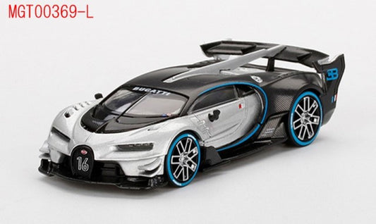 MGT00369-L TSM MINI-GT 1:64 Bugatti Vision Gran Turismo Silver LHD