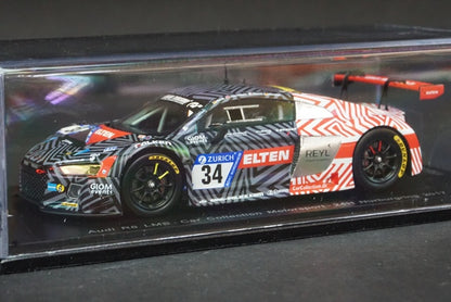 1:43 SPARK SG303 Audi R8 LMS Car Collection Motorsport Nurburgring 24h 2017 #34 model car