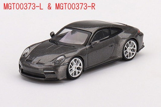 MGT00373-L TSM MINI-GT 1:64 Porsche 911 992 GT3 Touring Agate Gray Metallic LHD