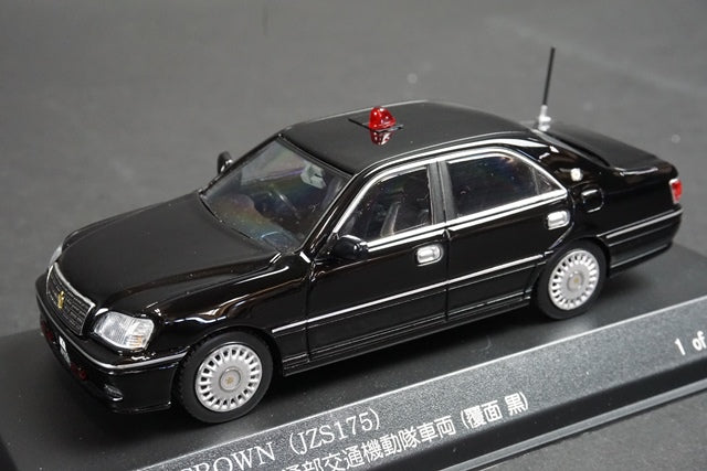 1:43 RAI'S H7430411 Toyota Crown JZS175 2004 police car Masked black