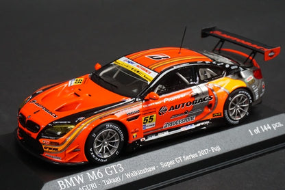 1:43 MINICHAMPS 447172655 BMW M6 GT3 Team Aguri #55 Takagi/Walkinshaw Super GT Series FUJI 2017