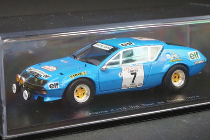 1:43 SPARK S5478 Alpine A310 Tour de Corse 974 #7 model car