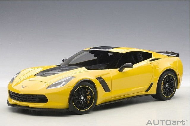 71260 AUTOart 1:18 Chevrolet Corvette (C7) Z06 C7.R Edition (Yellow) model car