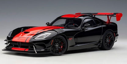 71732 AUTOart 1:18 Dodge Viper 1:28 Edition ACR Black / Red Stripe model cars