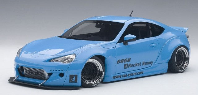 78758 AUTOart 1:18 Rocket Bunny 86 Metallic Sky Blue/Black Wheel