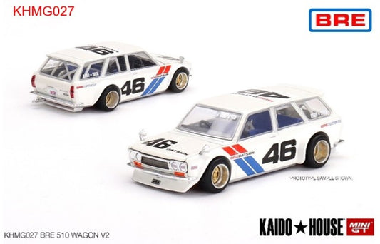 KHMG027 TSM MINI-GT 1:64 Nissan 1:64 Datsun KAIDO 510 Wagon BRE V2 RHD