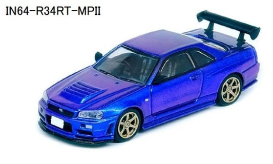 IN64-R34RT-MPII INNO MODELS 1:64 Nissan Skyline GT-R R34 Midnight Purple 2