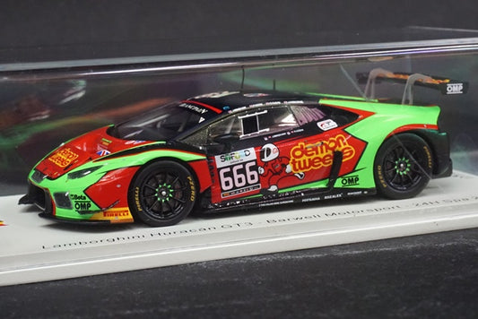 1:43 SPARK SB294 Lamborghini Huracan GT3 Barwell Motorsport SPA 24h 2016 #666