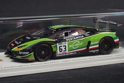 1:43 SPARK SB297 Lamborghini Huracan GT3 GRT Grasser Racing Team SPA 24h 2017 #63