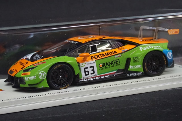 1:43 SPARK SB308 Lamborghini Huracan GT3 GRT Grasser Racing Team SPA 24h 2018 #63