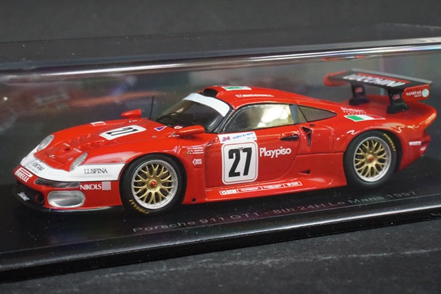 1:43 SPARK S5604 Porsche 911 GT1 Le Mans 24h 1997 #27 model car