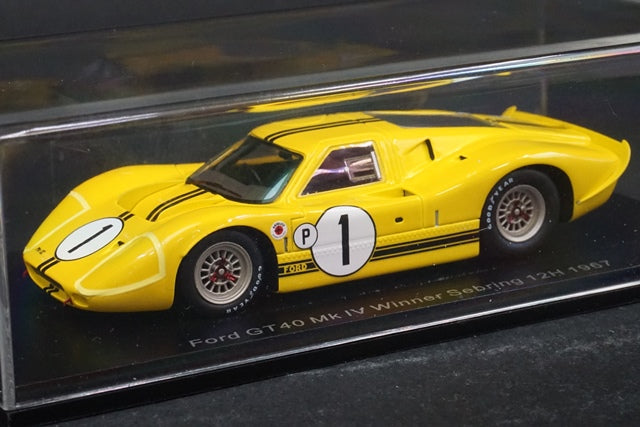 1:43 SPARK 43SE67 Ford GT40 Mk IV Sebring 12h Winner 1967 #1 model car