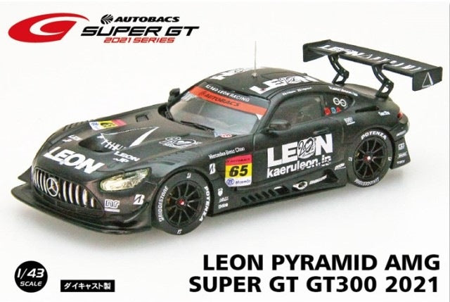 45797 EBBRO 1:43 Leon Pyramid AMG Super GT GT300 2021 #65