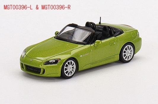 MGT00396-R TSM MINI-GT 1:64 Honda S2000 AP2 Lime Green Metallic RHD