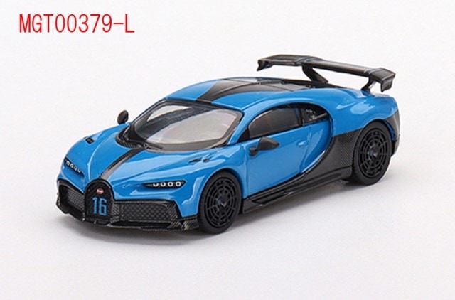 MGT00379-L TSM MINI-GT 1:64 Bugatti Chiron Purspoor Blue LHD