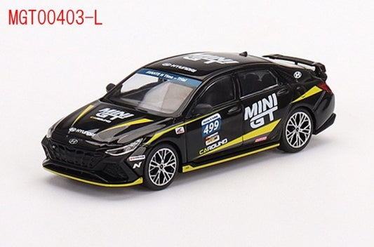 MGT00403-L TSM MINI-GT 1:64 Hyundai Elantra N-Festival #499 Caround Racing LHD