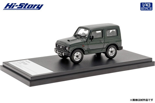 HS378GR Hi-Story 1:43 Suzuki Jimny XC (1997) British Green Pearl model car