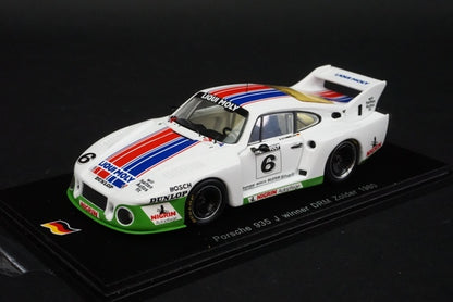 1:43 SPARK SG027 Porsche 935 J #6 Winner DRM Zolder 1980 Rolf Stommelen model car