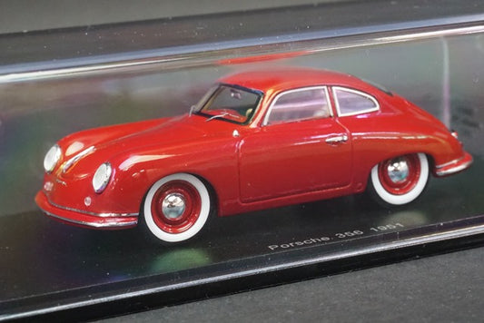 1:43 SPARK S4919 Porsche 356 1951 Red model car