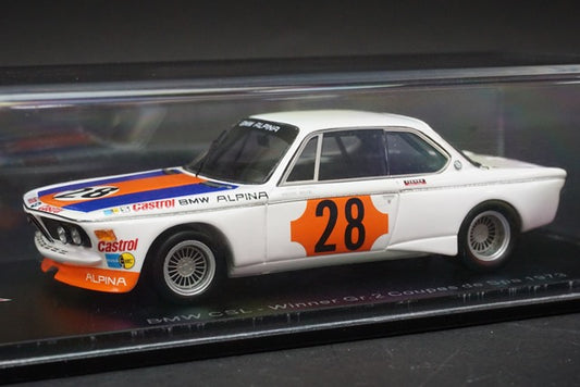 1:43 SPARK SB226 BMW CSL coupes de SPA Winner N.Lauda 1973 #28