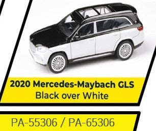PA-55306 PARA64 1:64 Mercedes Maybach GLS 600 2020 Black/White LHD