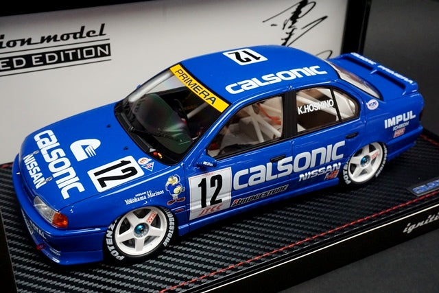 1:18 ignition model IG1761 Calsonic Primera JTCC Fuji Intertech 1994 with figure