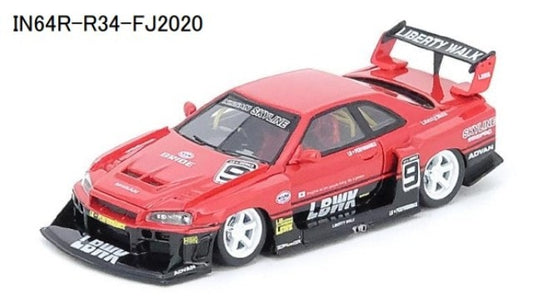 IN64R-ER34-FJ2020 INNO MODELS 1:64 Nissan Skyline "LBWK" ER34 Super Silhouette Fenderist Japan 2020