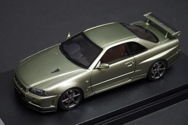 1:43 HPI 8367 MIRAGE Nissan Skyline GT-R V-spec II Nur R34 Millennium Jade