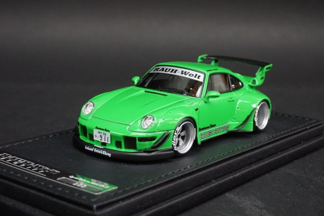 1:43 ignition model IG2170 RWB 993 Green model car