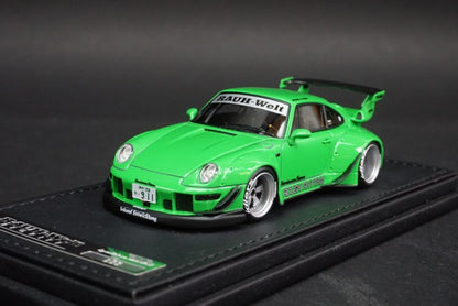 1:43 ignition model IG2170 RWB 993 Green model car