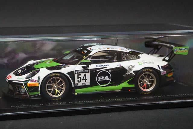 1:43 SPARK SB372 Porsche 911 GT3 R Dinamic Motorsport SPA 24h 2020 #54