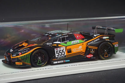 1:43 SPARK SB386 Lamborghini Huracan GT3 EVO Orange 1 FFF Racing Team Silver Cup