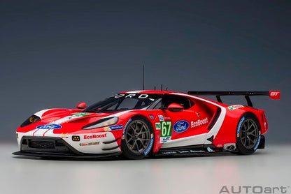 81911 AUTOart 1:18 Ford GT 2019 #67 Le Mans 24H LMGTE Pro Class Red / White