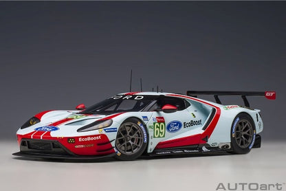 81913 AUTOart 1:18 Ford GT 2019 #69 24H Le Mans LMGTE Pro class Light Blue/Red