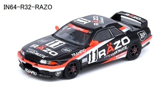 IN64-R32-RAZO INNO MODELS 1:64 Nissan Skyline GT-R (R32) #11 "RAZO TAMPIO" Super N1 Endurance 1994