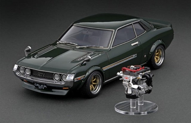 IG2592 ignition model 1:18 Toyota Celica 1600GTV TA22 Green With Engine Resin Model Online Shop Limited