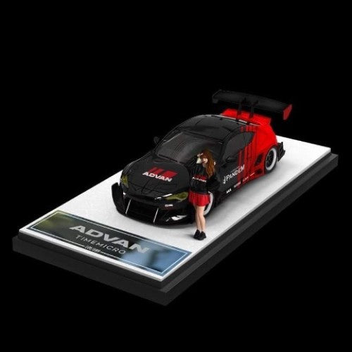 TM Time Micro 1:64 Toyota 86 Advan with Figure