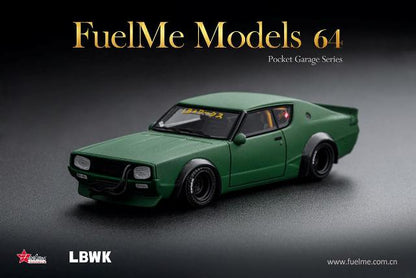 FM64007PG-02 Fuelme Models 1:64 Nissan Skyline LBWK KPGC110 Kenmeri Zero fighter