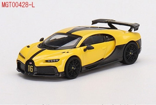 MGT00428-L TSM MINI-GT 1:64 Bugatti Chiron Pursport Yellow LHD