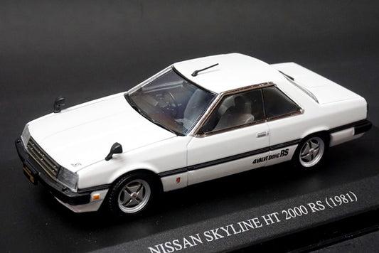 1:43 AOSHIMA DISM 076637 Nissan Skyline HT 2000 RS (KDR30) 1981 White