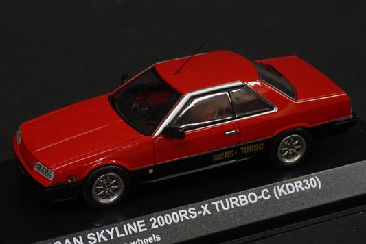 1:43 KYOSHO KS03601RG Nissan Skyline 2000RS-X Turbo C (KDR30) Red/Black 8-spoke Wheel