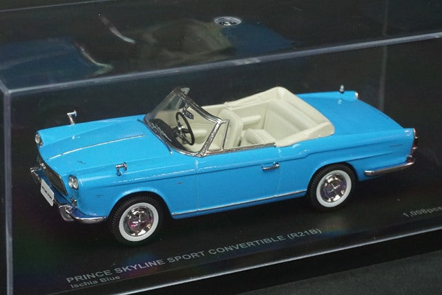 1:43 KYOSHO K03232BL Prince Skyline Sport Convertible (R21B) Ischia Blue