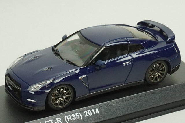 1:43 KYOSHO KS03744ABL Nissan GT-R R35 2014 Aurora Flare Blue