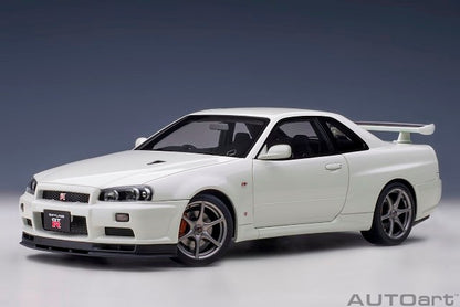 77406 AUTOart 1:18 Nissan Skyline GT-R (R34) V Spec 2 White Pearl